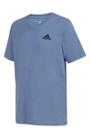 Adidas Originals Kids' Embroidered Logo T-shirt In Crew Blue