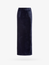 Fendi Gonna In Velluto In Blue