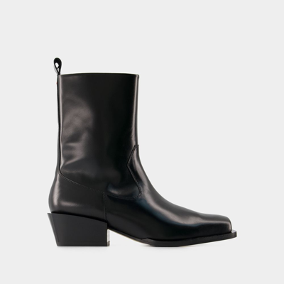 Aeyde Bill Ankle Boots -  - Leather - Black