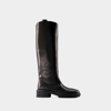 AEYDE HENRY BOOTS - AEYDE - LEATHER - BLACK