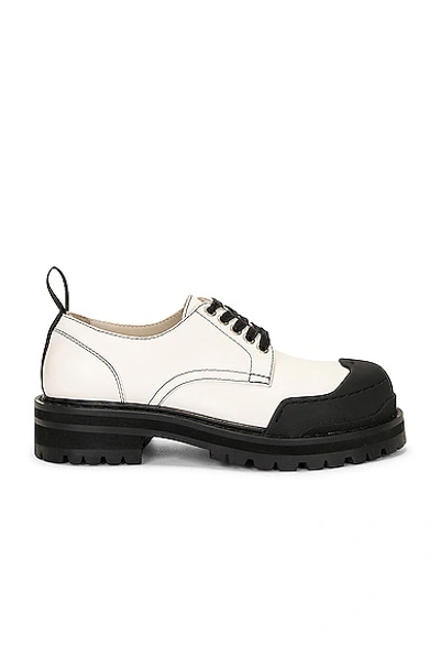 Marni Dada Leather Platform Derby Loafers In 00w03