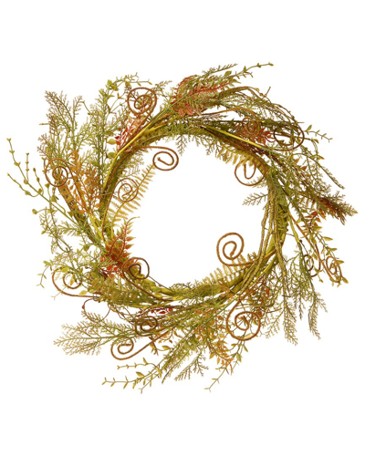 National Tree Company 22in Fern Wreath In Green