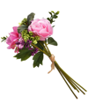 National Tree Company 12 Pink Rose Bundle In Pink