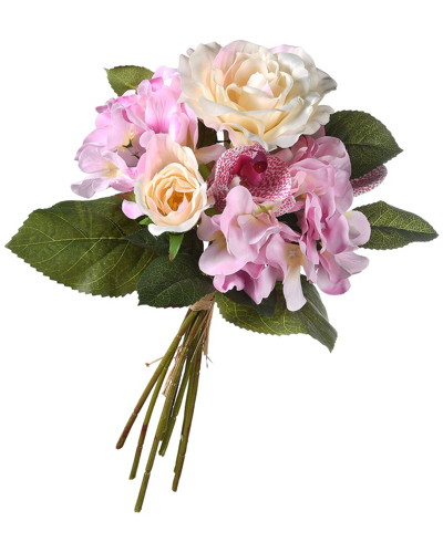 National Tree Company Rose & Orchids Bundle In Pink