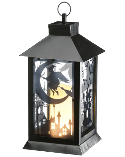 National Tree Company 16 Black Halloween Haunted House Lantern