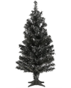 National Tree Company 2 Ft. Tinsel Tree-black In Black