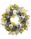 NATIONAL TREE COMPANY NATIONAL TREE COMPANY 30 HARVEST MIXED LEAVES AND RIBBONS WREATH