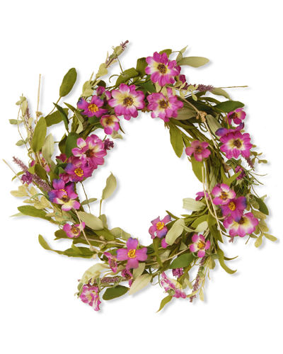 National Tree Company 20in Floral Wreath With Daisy