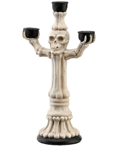 National Tree Company 12" Skeleton Candelabra In White