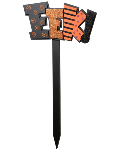 National Tree Company 18 Halloween Eek Garden Stake In Black