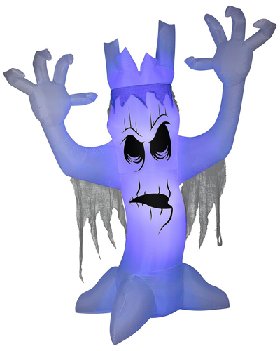 National Tree Company 12 Ft. Inflatable Scary Tree In Purple