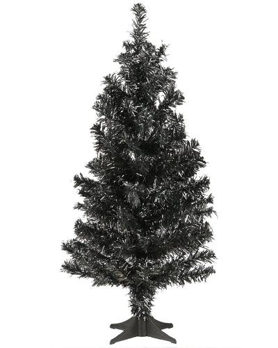 National Tree Company 2 Ft. Tinsel Tree-black