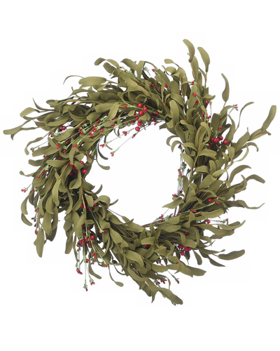 National Tree Company 22 Autumn Grass Wreath In Green