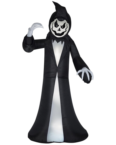 National Tree Company 9.5 Ft. Inflatable Animated Reaper In Black