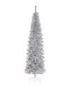 National Tree Company National Tree 6ft Silver Tinsel Tree W/ Metal Stand