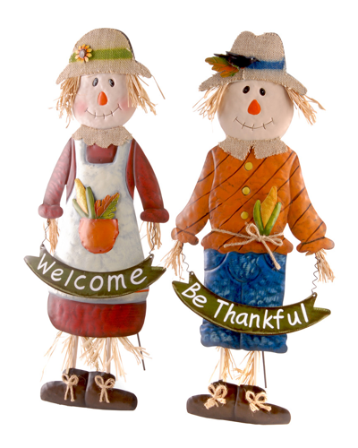 National Tree Company National Tree Metal Scarecrow Pair