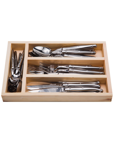 Jean Dubost Laguiole 24pc Flatware Set In Metallic