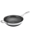 LIVWELL LIVWELL DIAMONDCLAD 12IN HYBRID NONSTICK STAINLESS STEEL WOK PAN