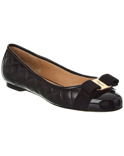 Ferragamo Woman Varina Ballet Flat In Black