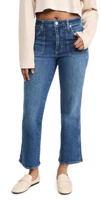 AMO Abigail High-Rise Crop Flare Jeans