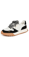 Sam Edelman Layla Sneaker Navy Suede Nylon In Black/white