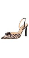 PAUL ANDREW POINTY CUBE PUMPS LEOPARD