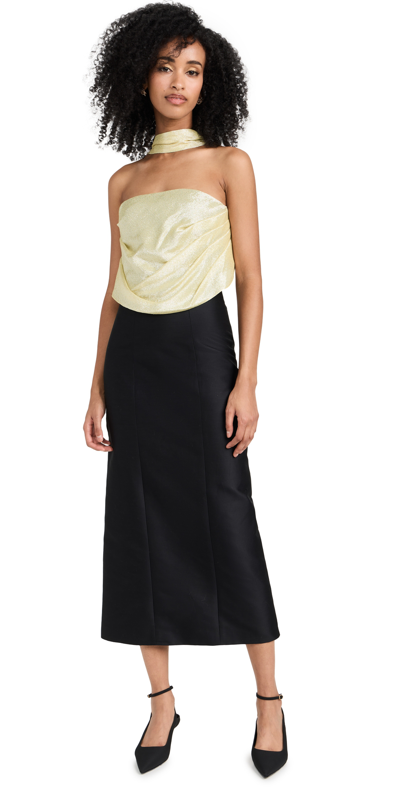 black off shoulder midi dress Off Shoulder Midi Dress 73886 Black / Small