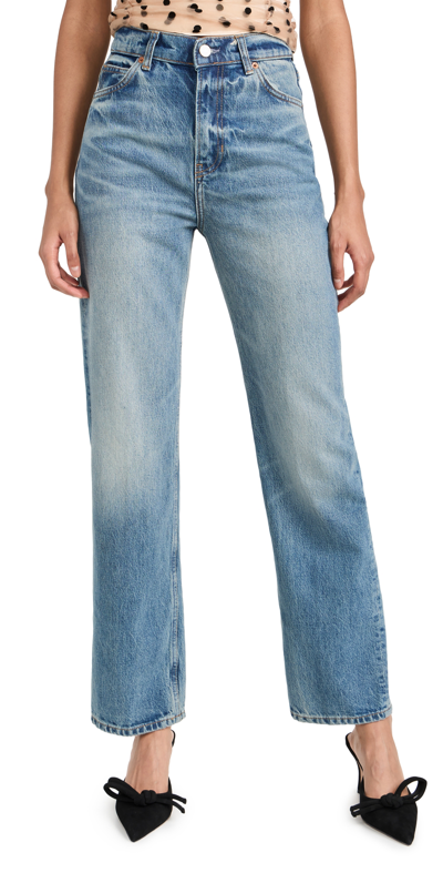 Reformation Cynthia High Rise Straight Jeans In Colorado