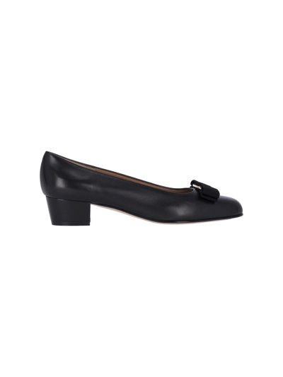 Ferragamo High-heeled Shoe In Negro