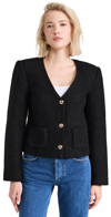 ANINE BING ANITTA WOVEN JACKET BLACK