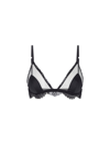 Dolce & Gabbana Semi-sheer Bra With Lace Details In Black