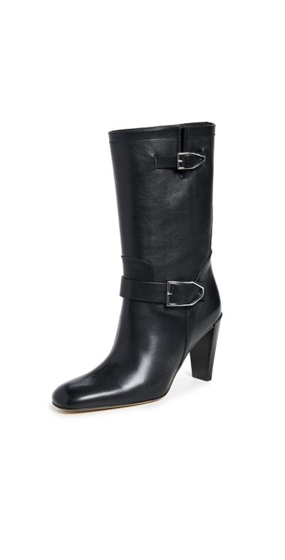 Paul Andrew Biker Boots In Black