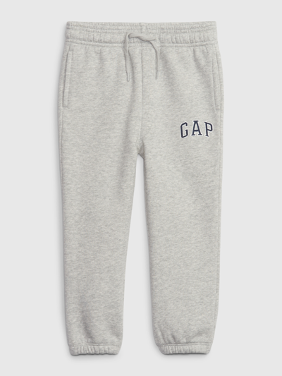 Gap Babies' Toddler Arch Logo Joggers In Light Grey