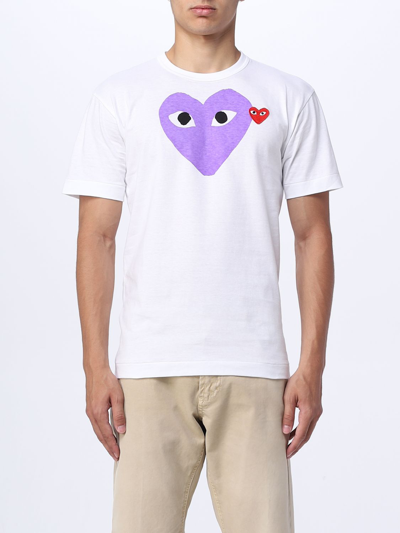 Comme Des Garçons Play Play T-shirt In Violet