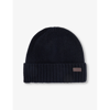 Barbour Carlton Woven-knit Beanie In Black