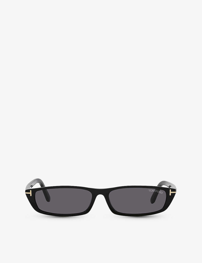 Tom Ford Mens Black Tr001673 Alejandro Square-frame Acetate Sunglasses