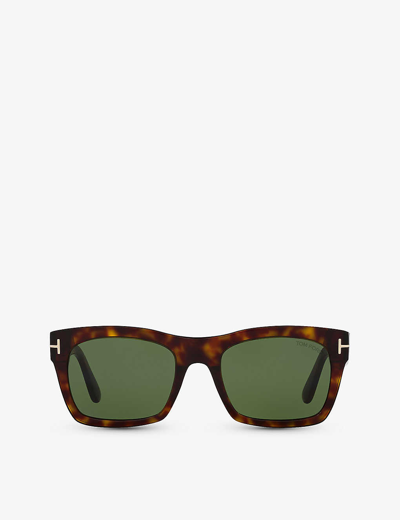 Tom Ford Eyewear Square Frame Sunglasses In Brown