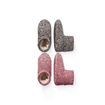 Bombas Gripper Slipper Bootie In Cabernet Black Mix