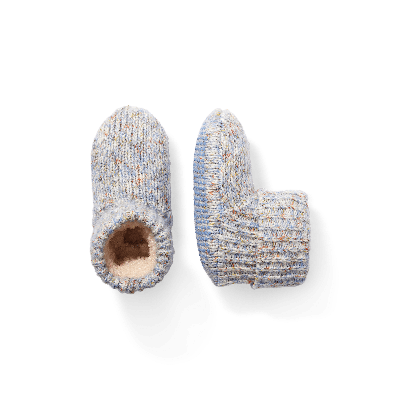 Bombas Sherpa-lined Bootie Gripper Slippers In Celeste