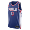 Nike Unisex  Tyrese Maxey Royal Philadelphia 76ers Swingman Jersey In Blue