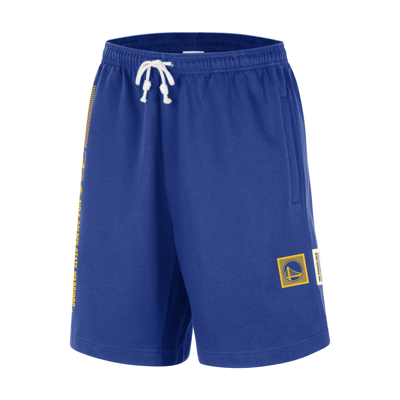 Nike Golden State Warriors Standard Issue Courtside  Men's Dri-fit Nba Shorts In Blue