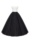 MILLA B&W TULLE EVENING CO-ORD SET WITH LONG GLOVES, XO XO