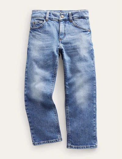 Mini Boden Kids' Straight Jeans Mid Wash Denim Boys Boden
