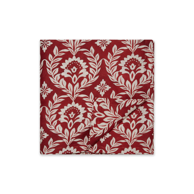 La Doublej Medium Tablecloth (180x280) In Garland Bordeaux