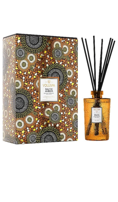 Voluspa Luxe Baltic Amber Diffuser In Yellow