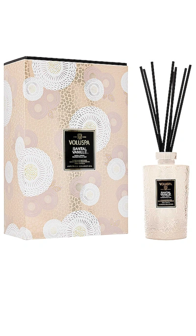 Voluspa Luxe Santal Vanille Diffuser In White