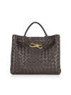 Bottega Veneta Women's Medium Andiamo Intrecciato Leather Top-handle Bag In Fondant