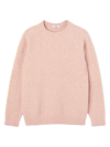 Sandro Double Thread Cashmere Sweater In Peach Pink