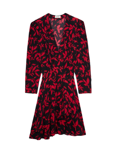 Zadig & Voltaire Women's Rogers Crepe A-line Dress In Noir