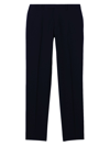 Sandro Elasticated Cotton Wide-leg Trousers In Black